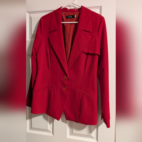 Ladies Kaida red blazer - Picture 6 of 6